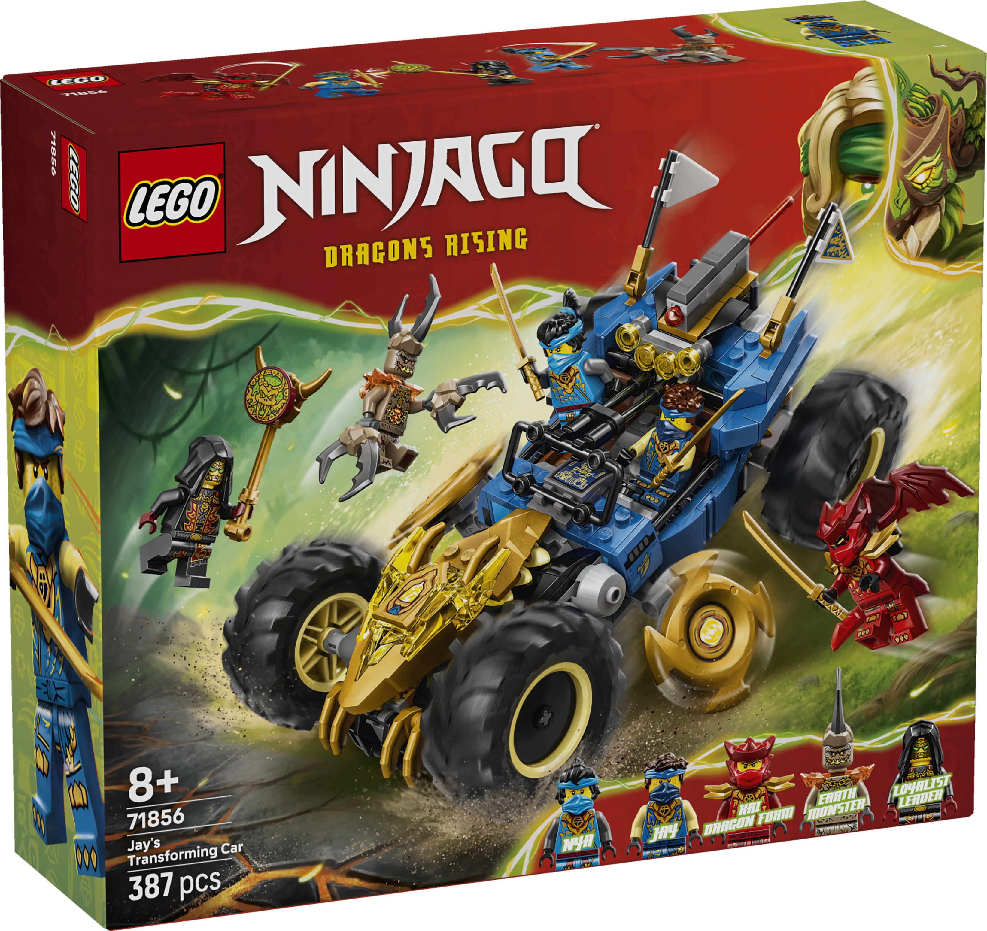 LEGO® NINJAGO® Jays förvandlingsbil Racingleksak 71856