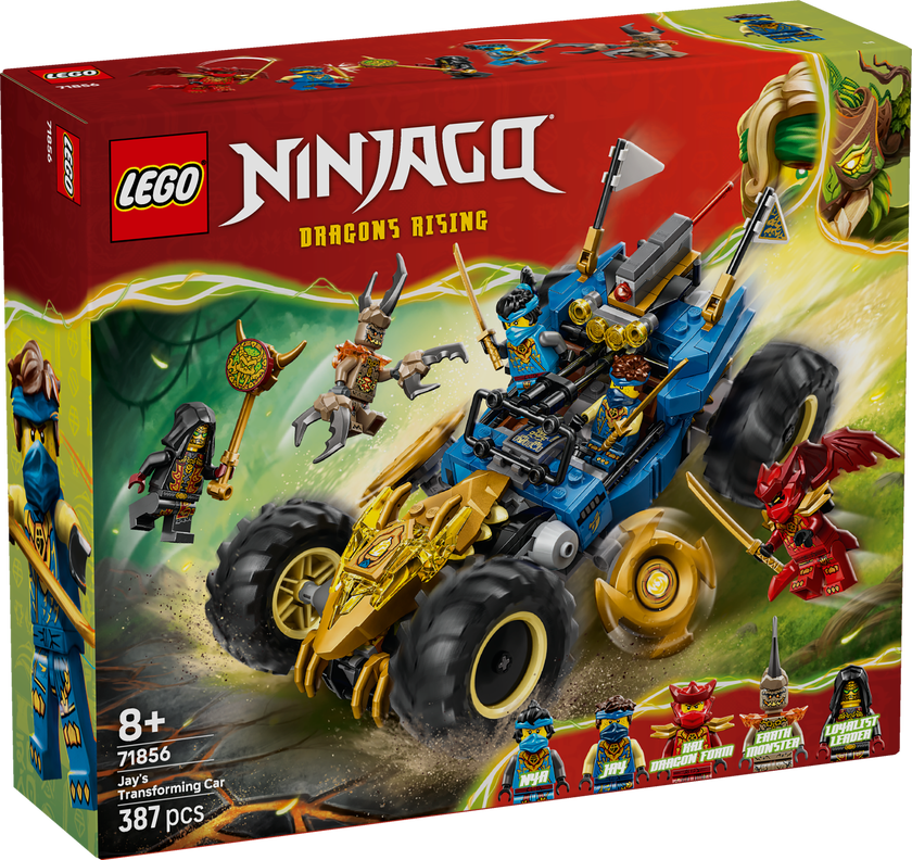 LEGO® NINJAGO® Jays förvandlingsbil Racingleksak 71856