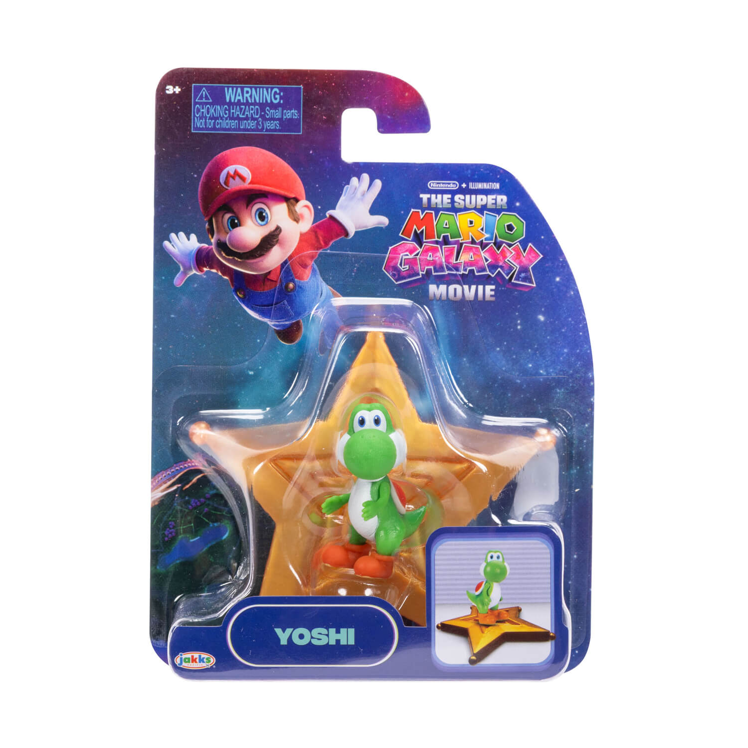 Super Mario Galaxy Movie minifigur 1,5" med stjärntillbehör