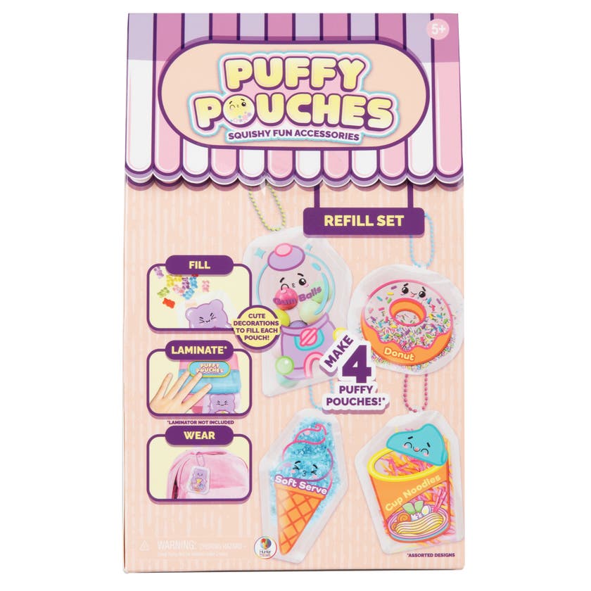 Puffy Pouches refillkit – gör 4 klämvänliga squishys