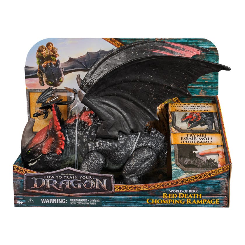 Dragons Movie Red Death Chomping Rampage
