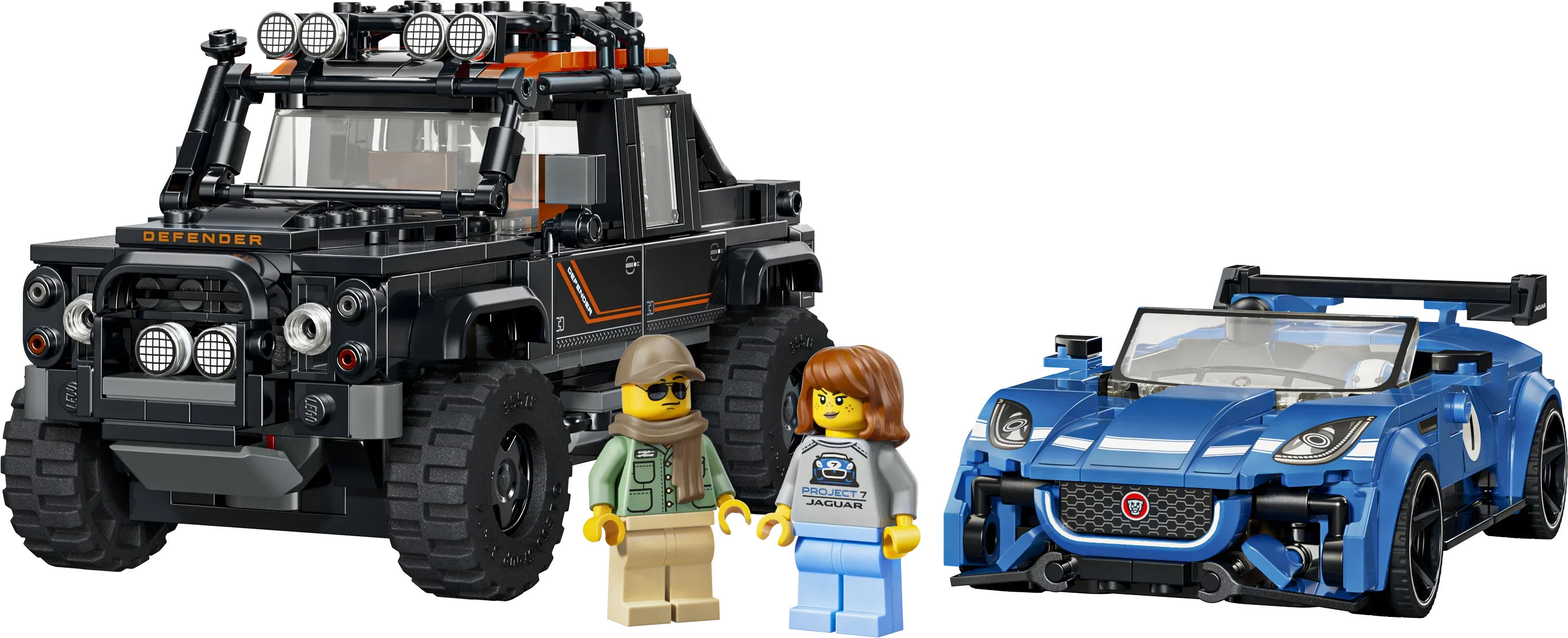 LEGO® Jaguar Project 7 och Land Rover Defender 77264