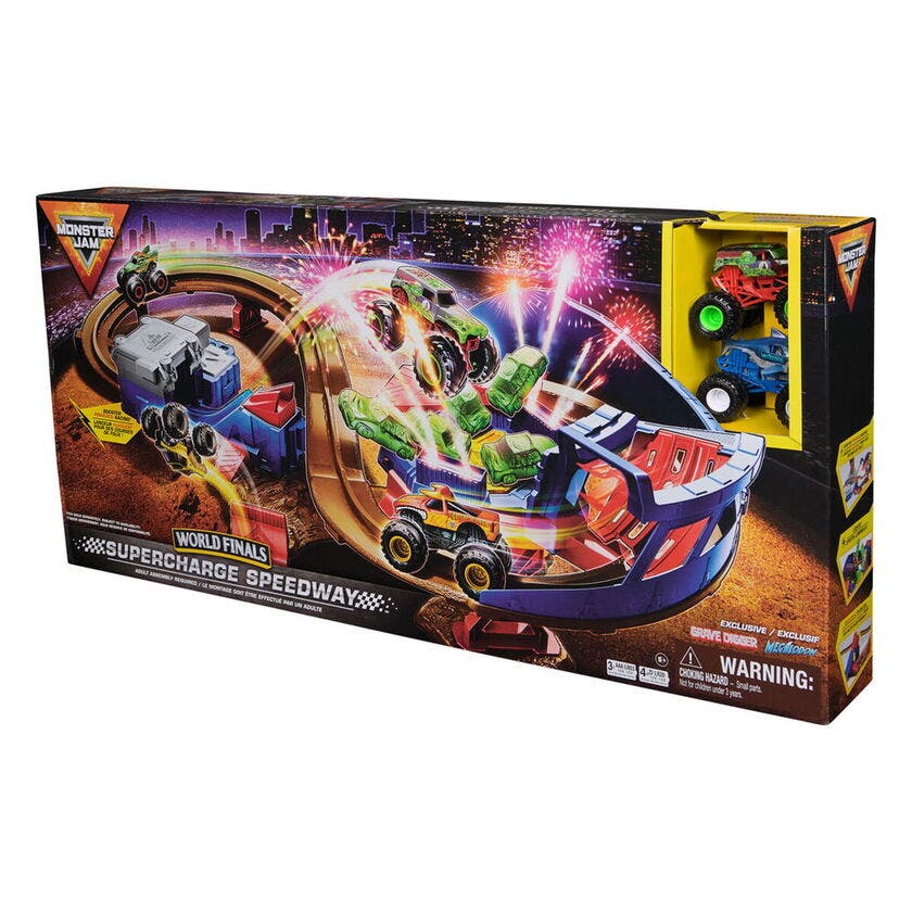 Monster Jam, 1:64 Super Charger Speedway Playset