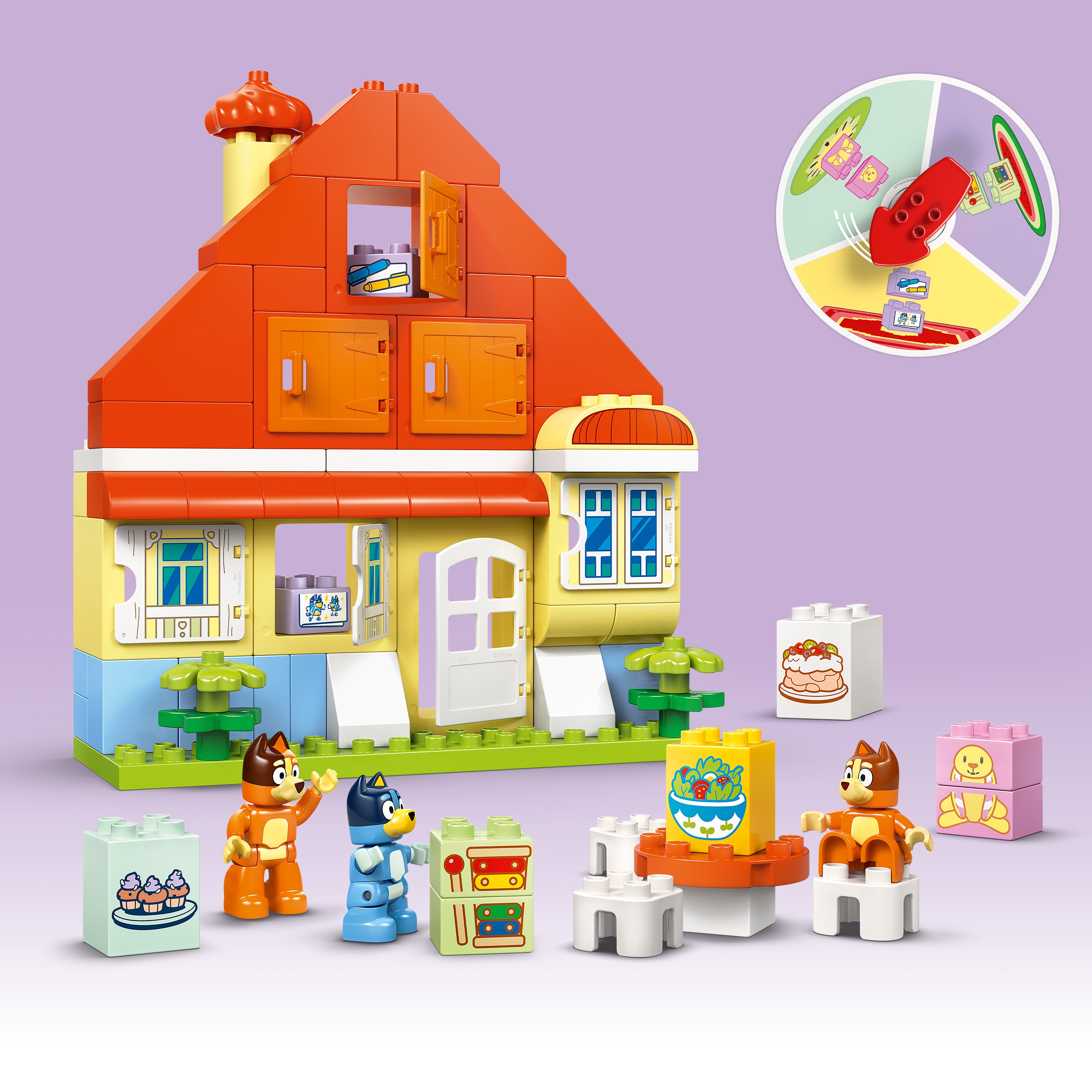 LEGO® DUPLO® Blueys hus med memoryspel Interaktiv leksak 10459