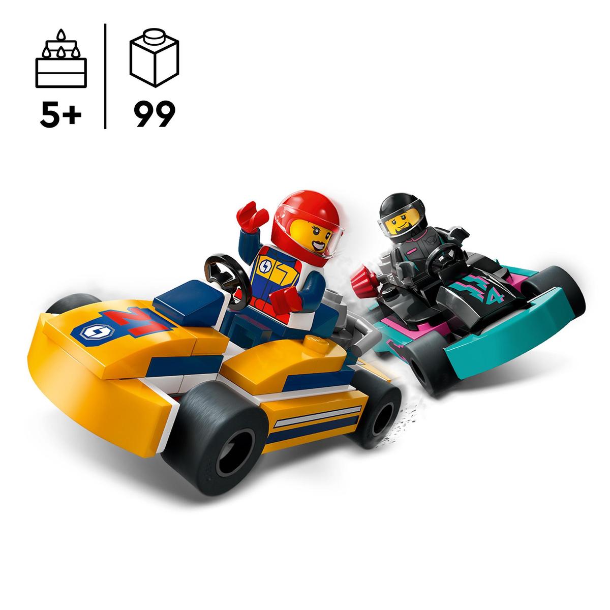 LEGO City 60400, Gokarter och racerförare