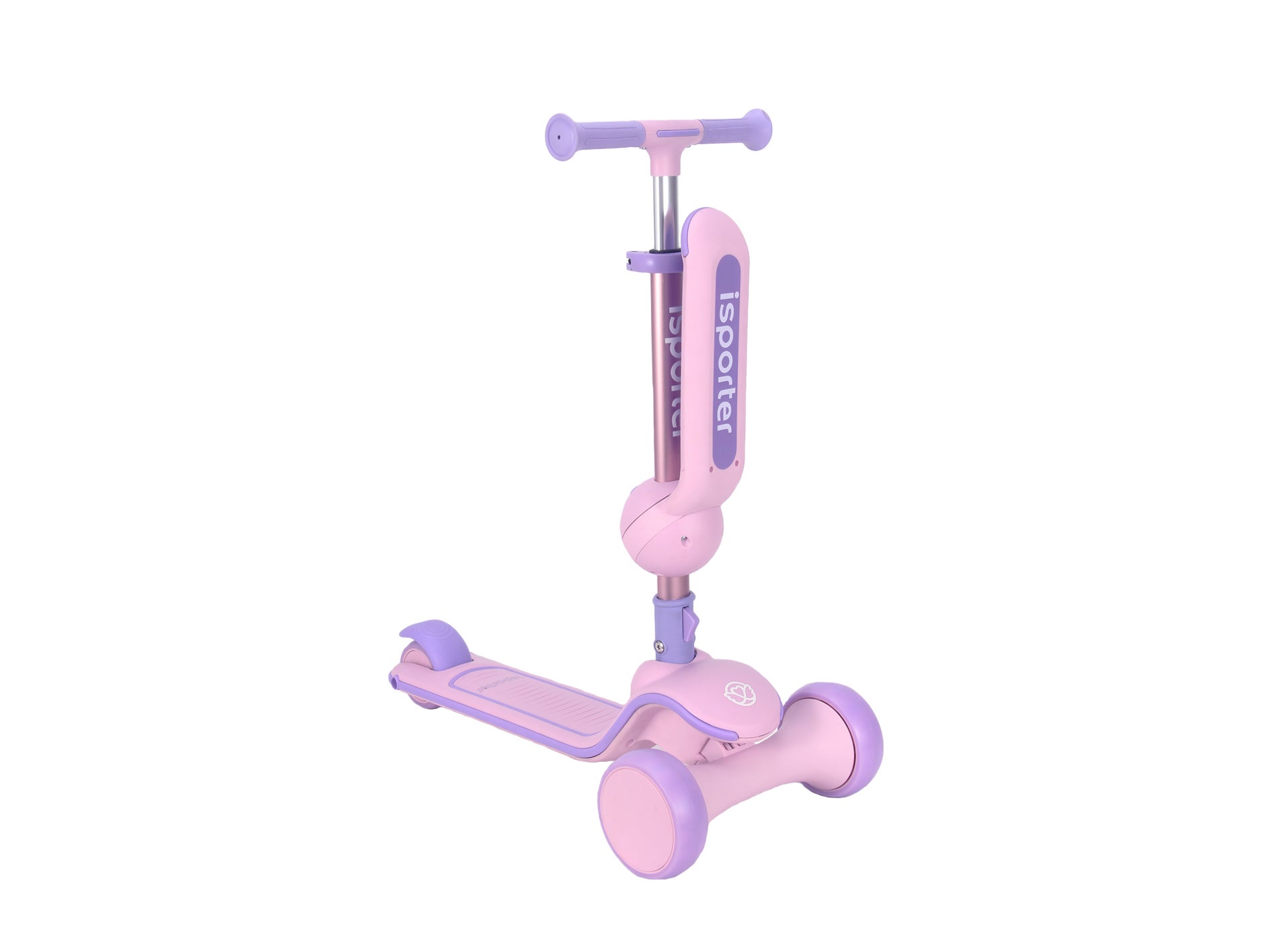 Skills - Scooter med sittdel rosa