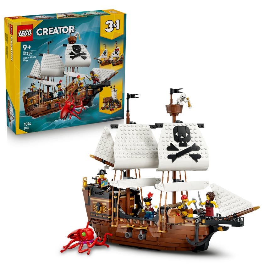 LEGO® Creator 3-i-1 Ikoniskt piratskepp 31387