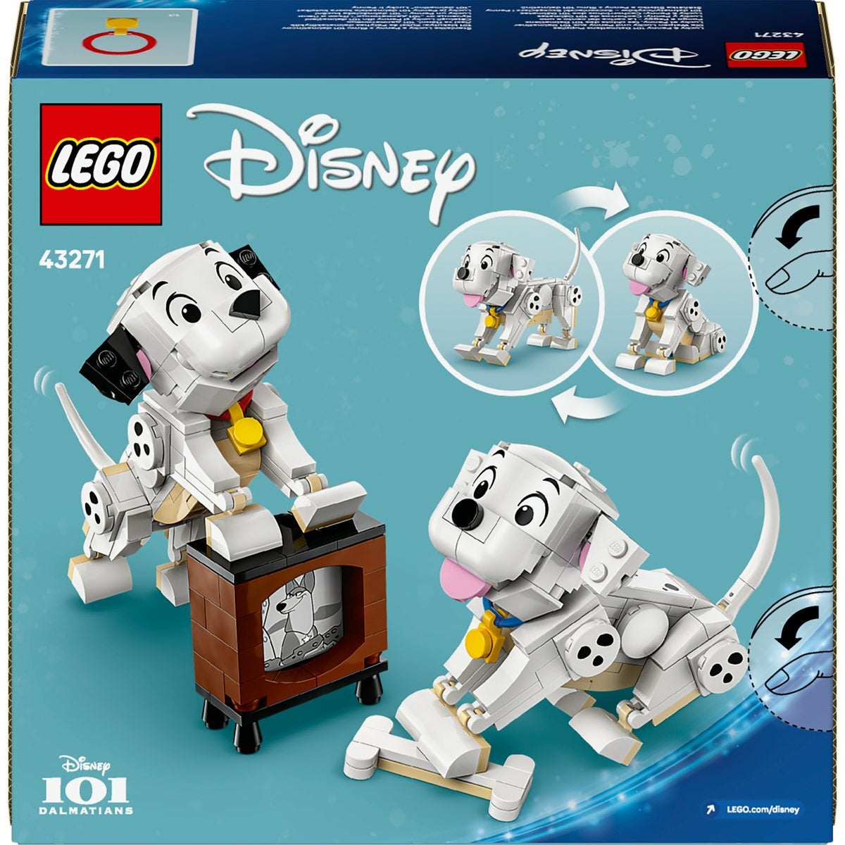 LEGO Disney 43271, 101 Dalmatiner – Lucky och Penny
