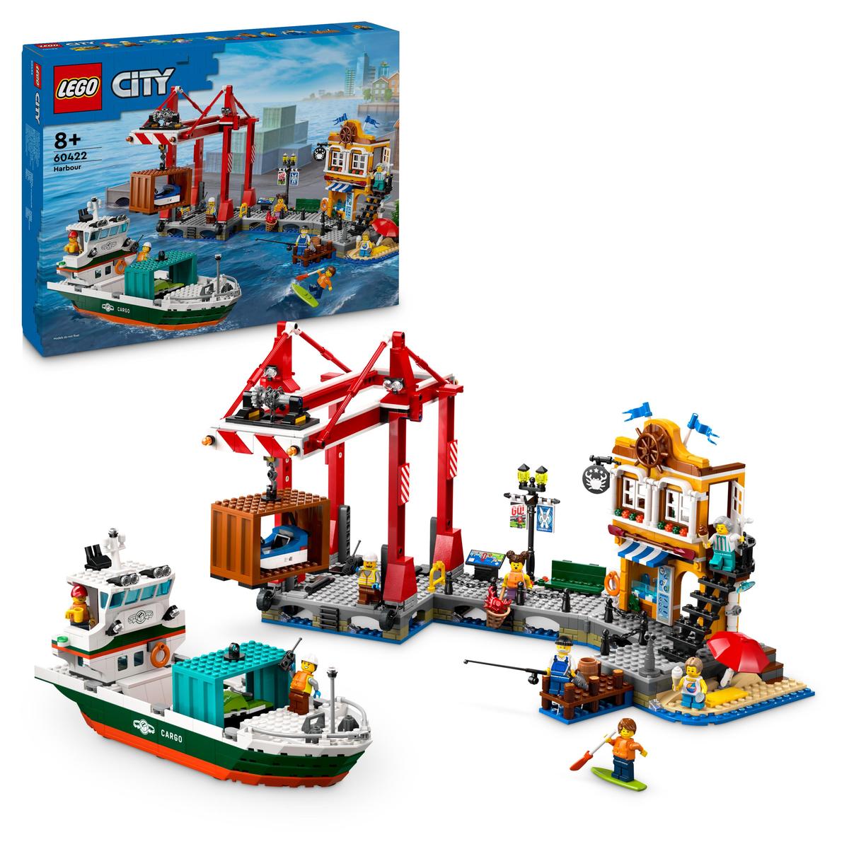 LEGO City 60422, Kusthamn med lastfartyg