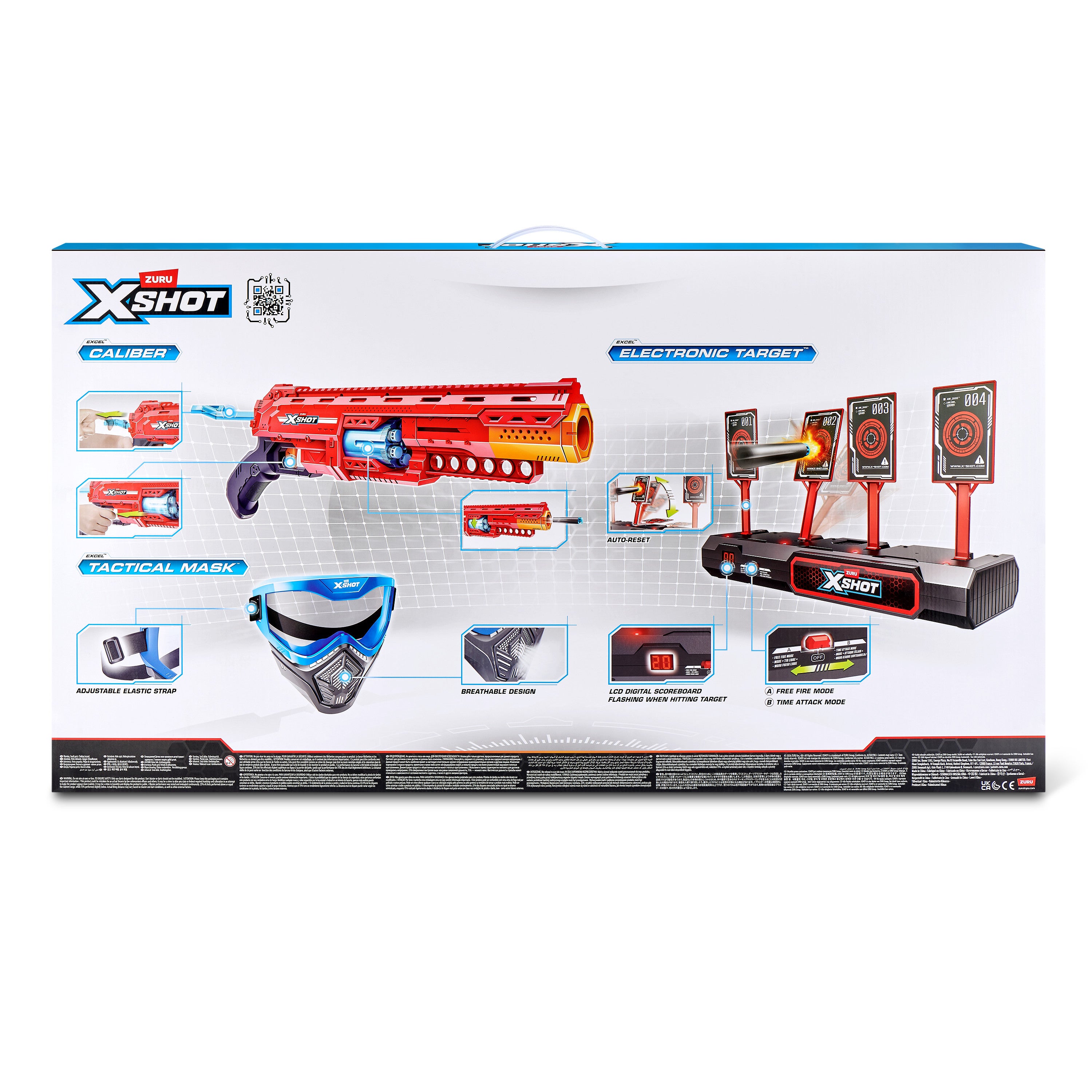 XSHOT Combopack 2 Blasters med interaktiv målskylt