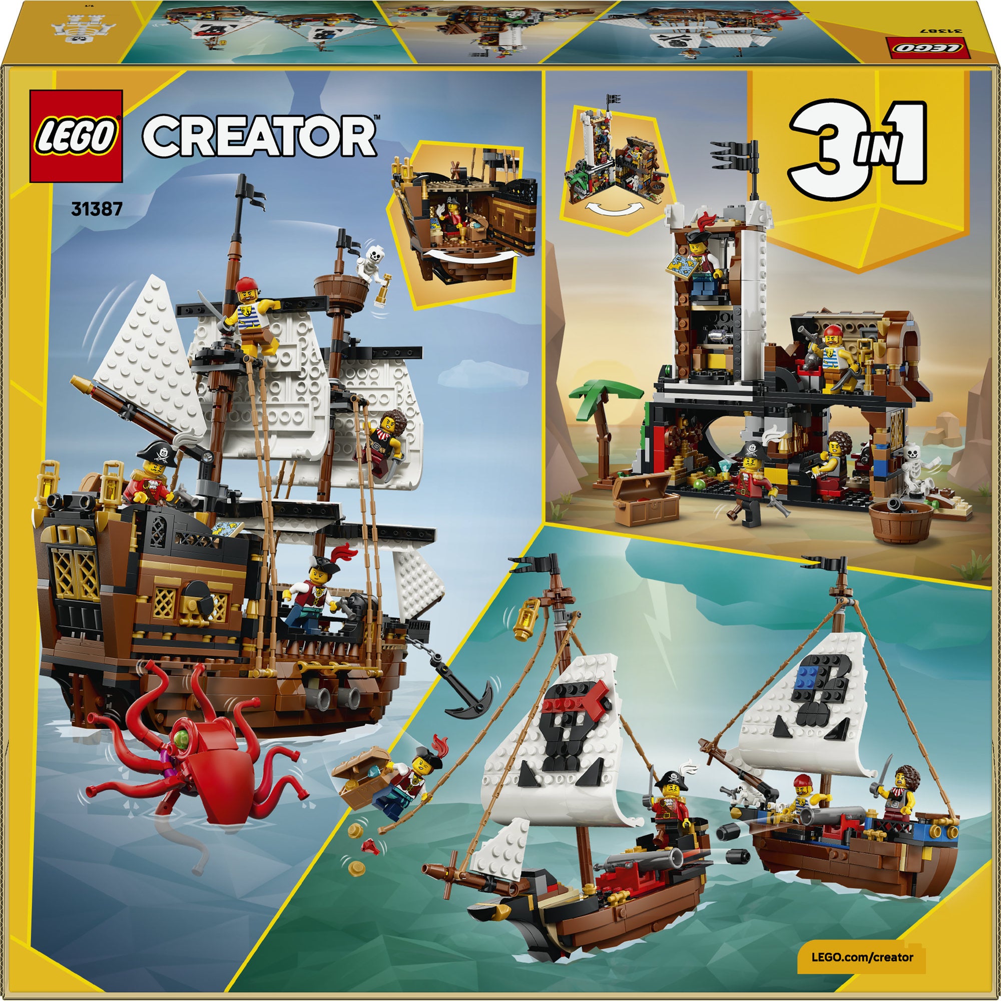 LEGO® Creator 3-i-1 Ikoniskt piratskepp 31387