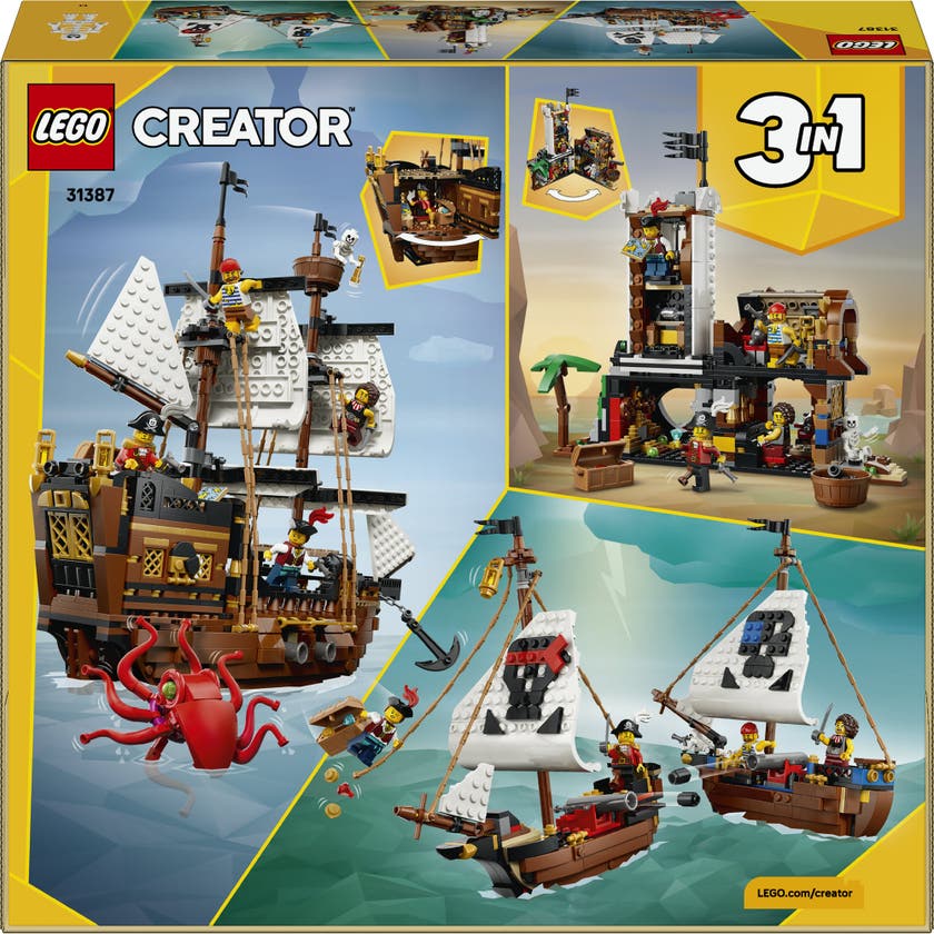 LEGO® Creator 3-i-1 Ikoniskt piratskepp 31387