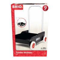 BRIO Lära-Gå-Vagn svart – Gåvagn med justerbart handtag och broms från 1 år