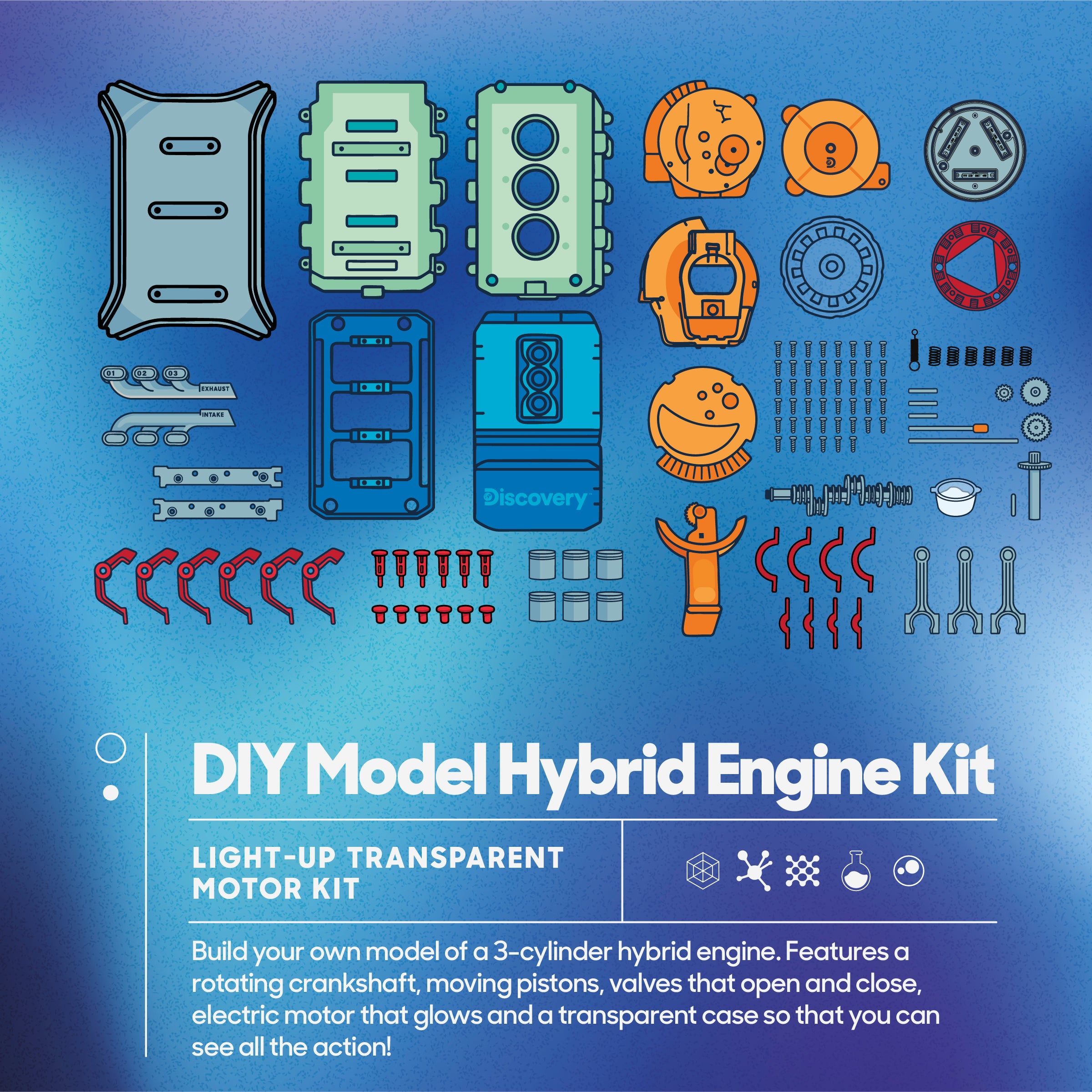 Discovery Motorbyggsats - Hybridmotor