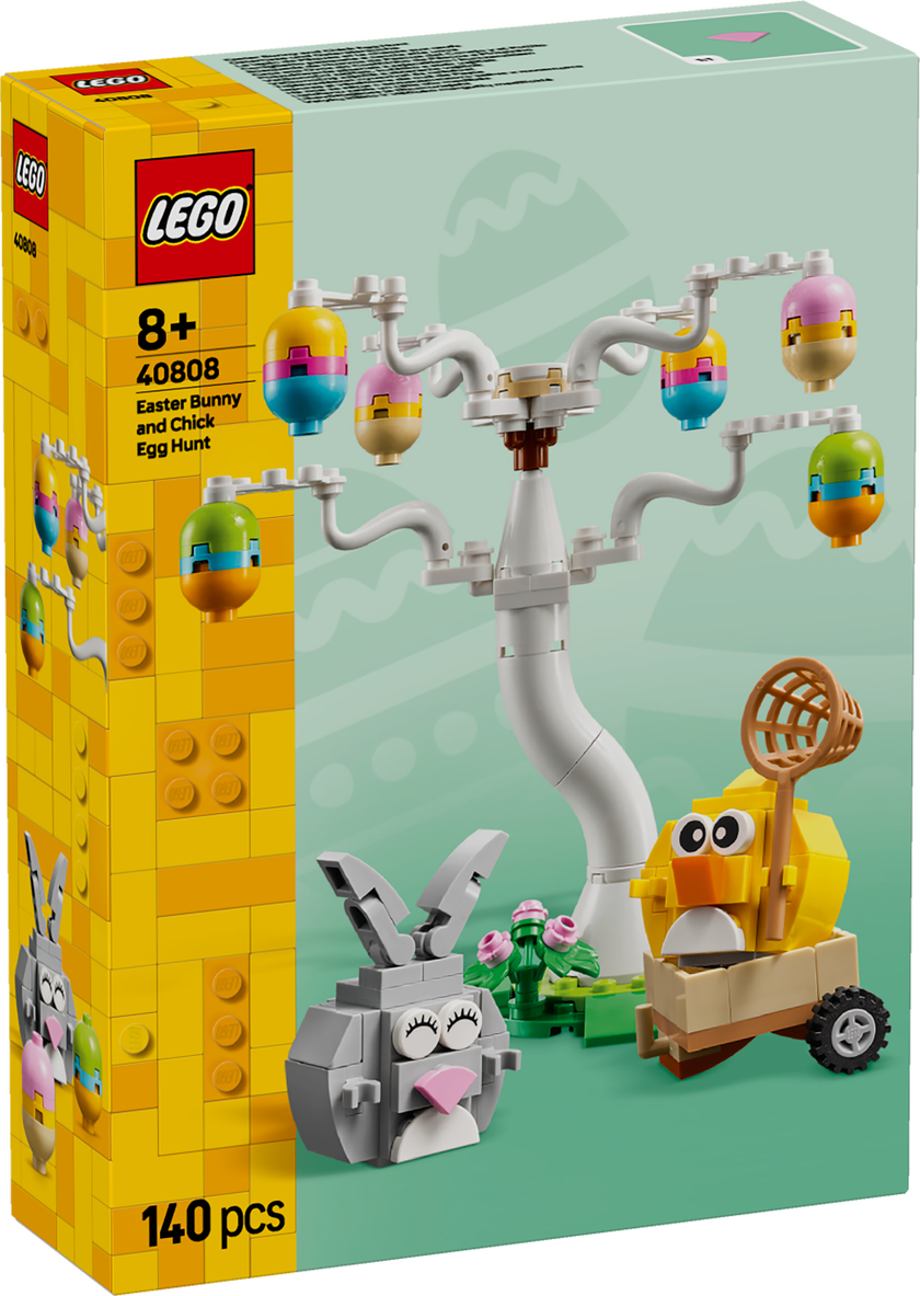 LEGO® Äggjakt med påskkanin och kyckling Bygg- och lekset med djur 40808