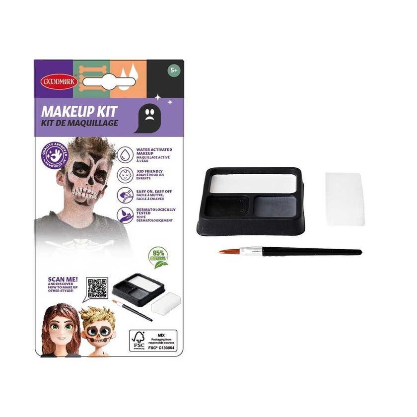 Halloween, Skeleton Ansiktsf?Rg Set