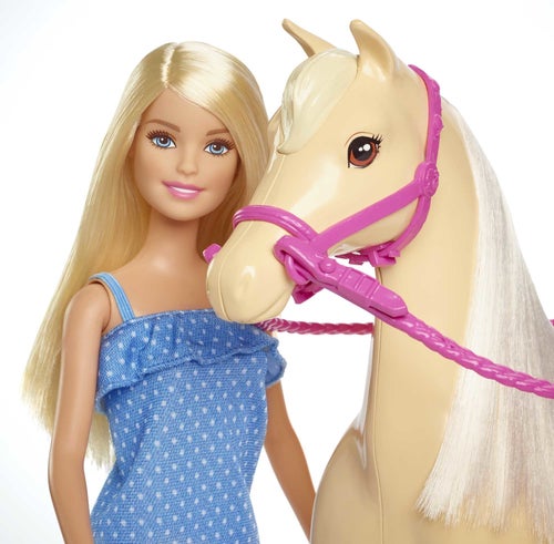 Barbie docka och häst