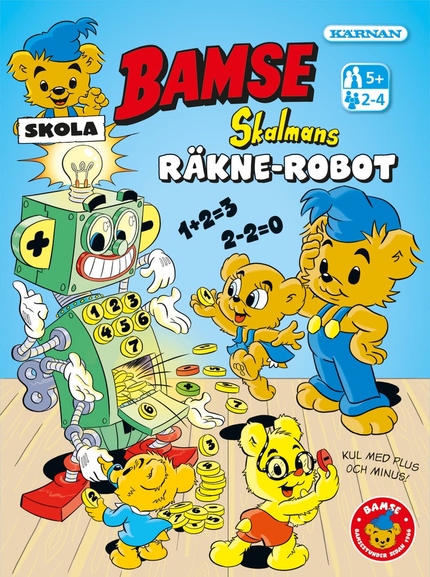 Bamse räknerobot brädspel från 5 år