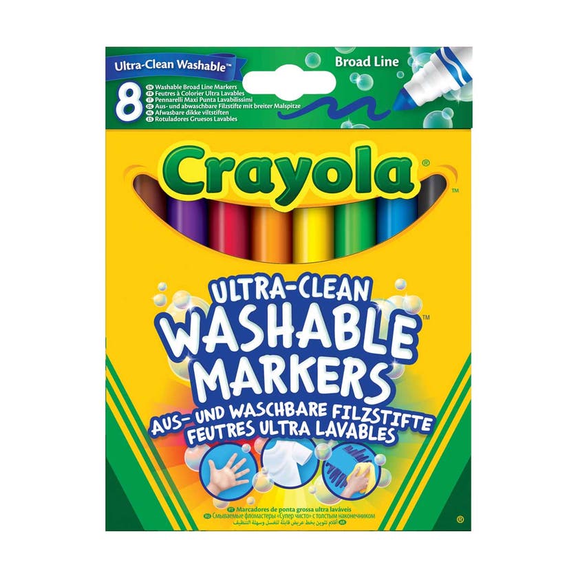 Crayola 8 Ultra Clean -Filtpennor
