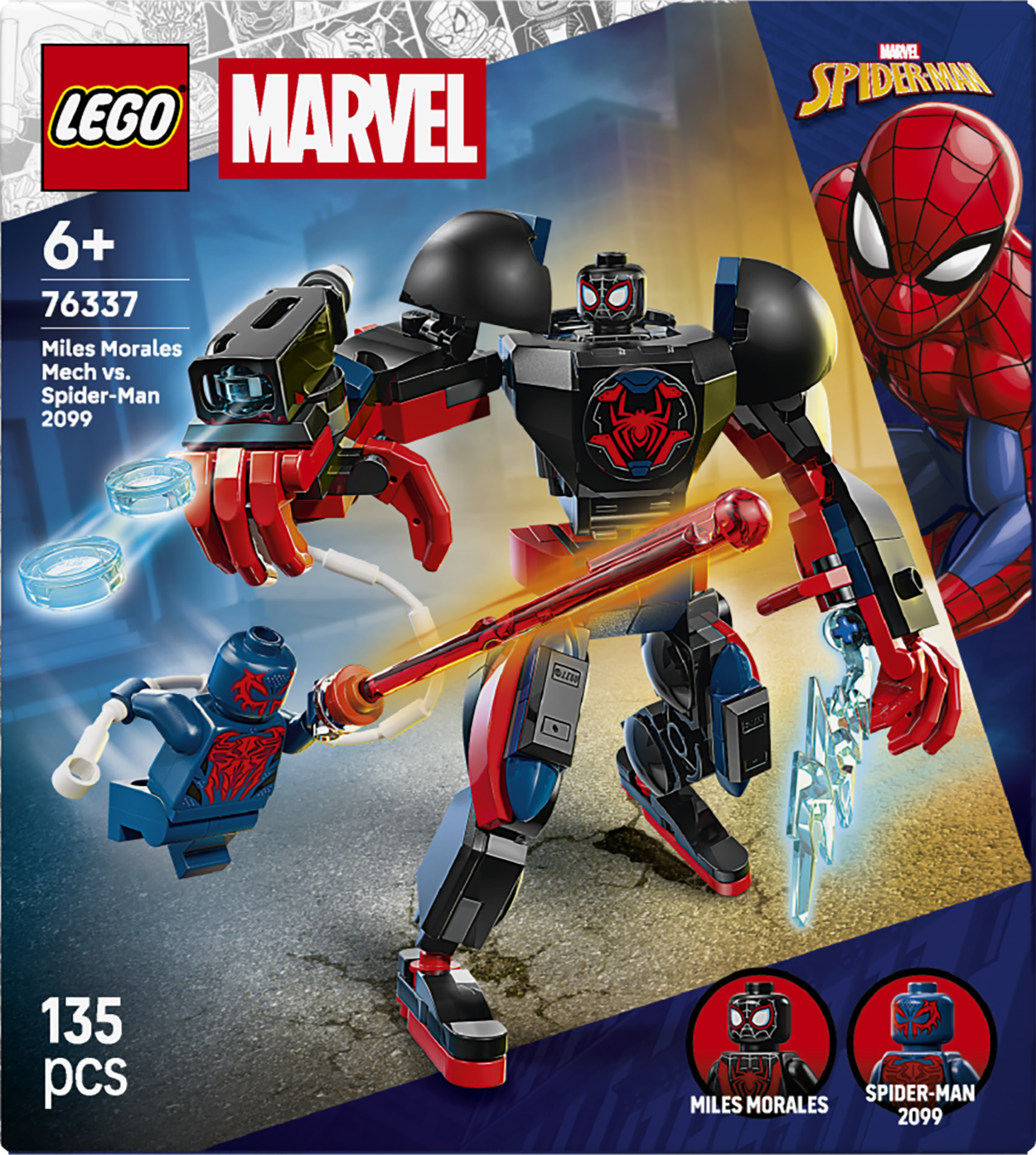 LEGO® Marvel Miles Morales robot mot Spider-Man 2099 - 76337