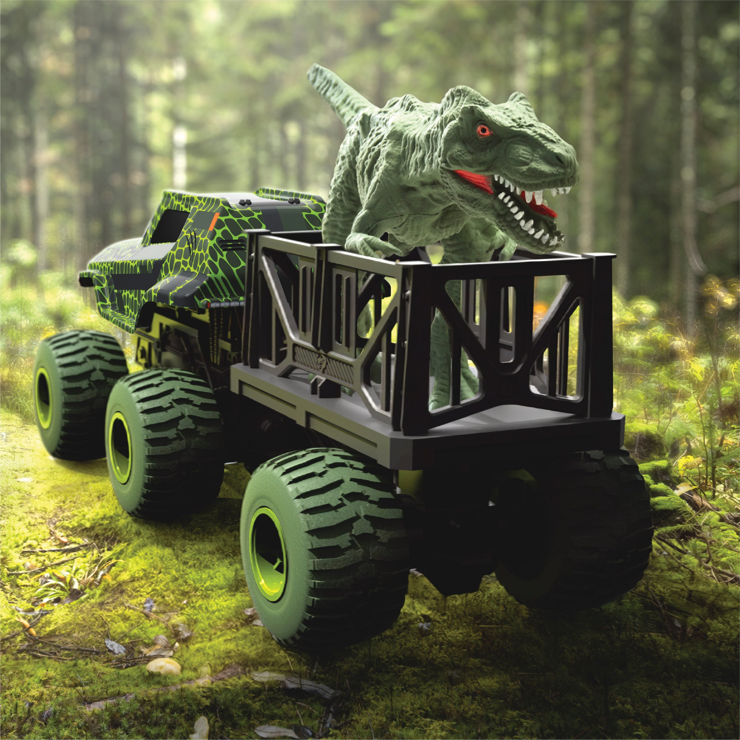 Sharper Image Rex Recon RC-lastbil med dinosaurie
