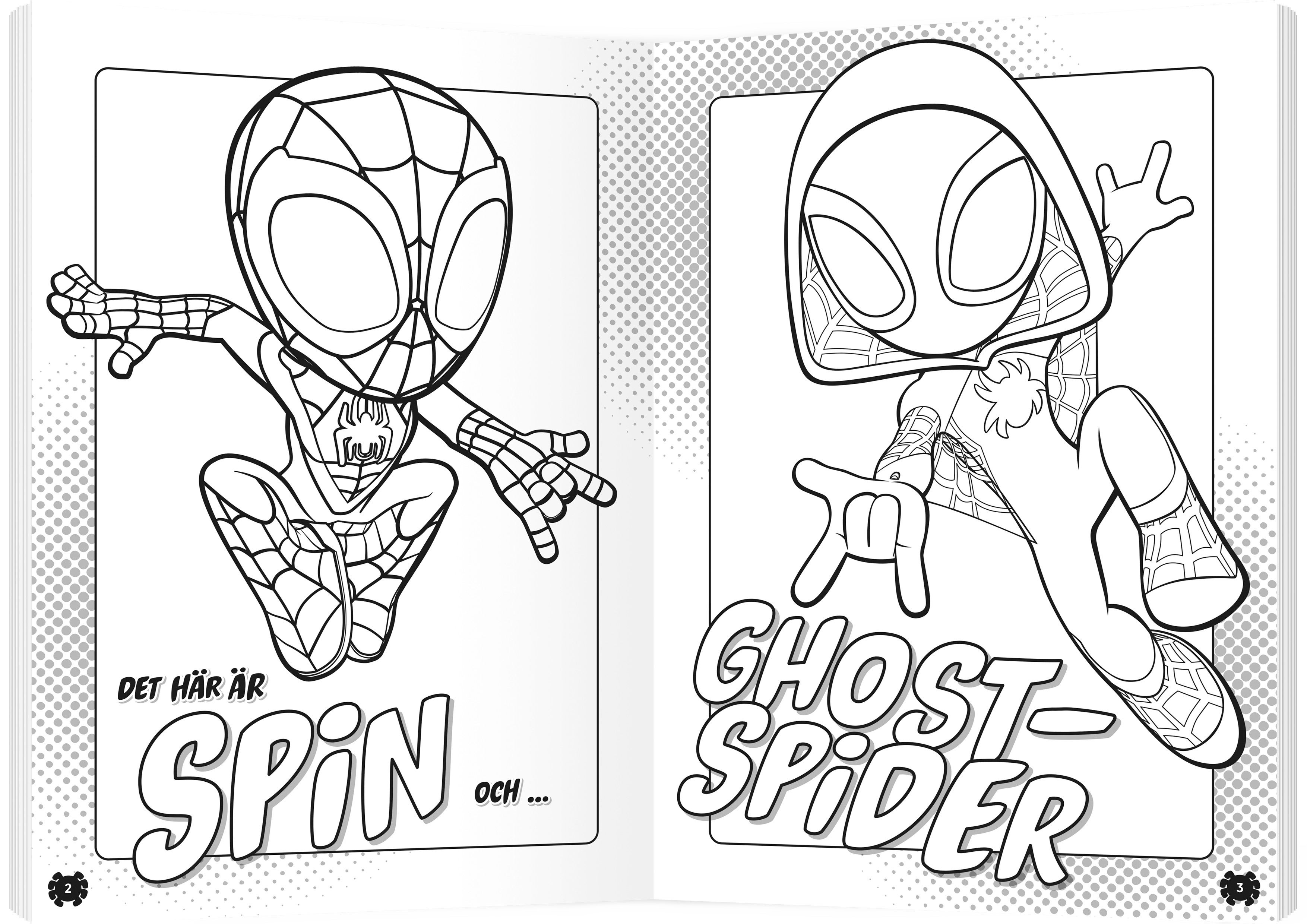 Målarbok Spidey Och Hans Fantastiska Vänner