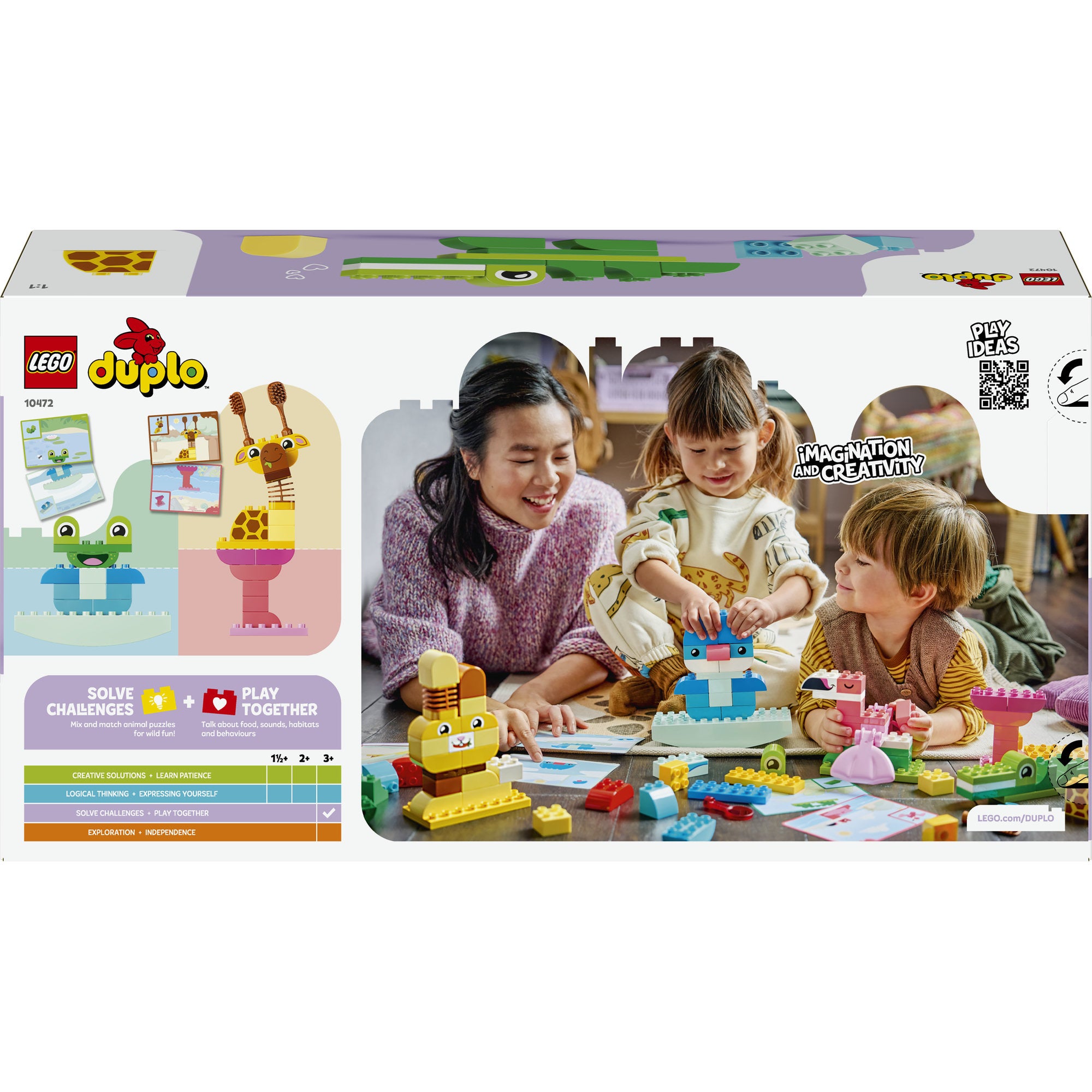 LEGO® DUPLO® Bygglek med djur Inlärningsleksak 10472