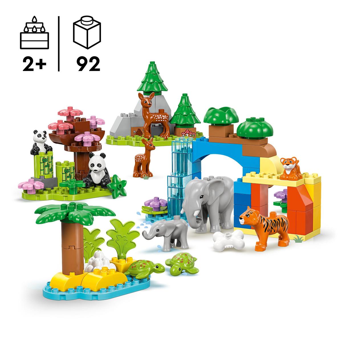 LEGO DUPLO Town 10446, 3-i-1 Vilda djurfamiljer