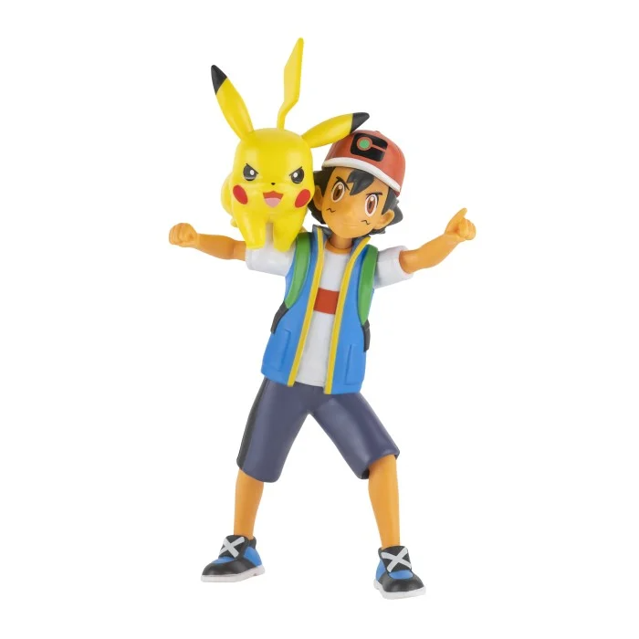 Pokémon Ash och Pikachu Battle Feature Figurer