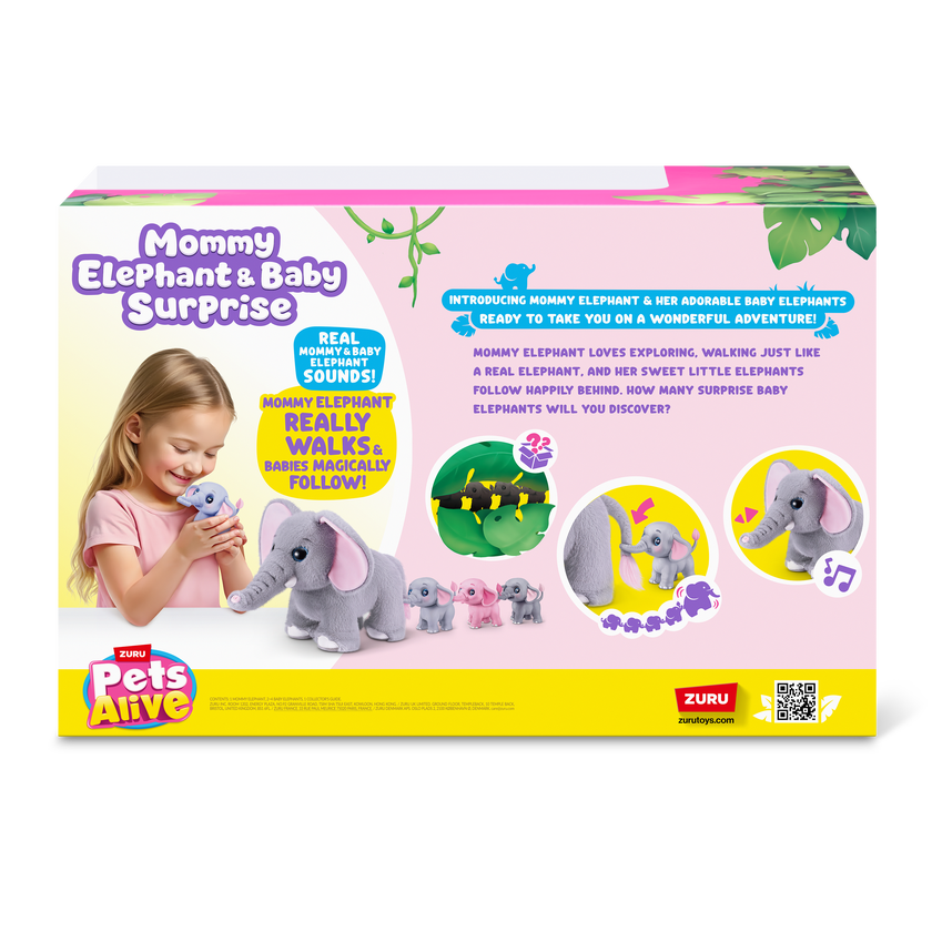 Pets Alive - Mommy & Baby Surprise Mommy Elephant