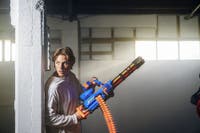 XSHOT Insanity Motorized Rage Fire Gatlin Gun with tripod