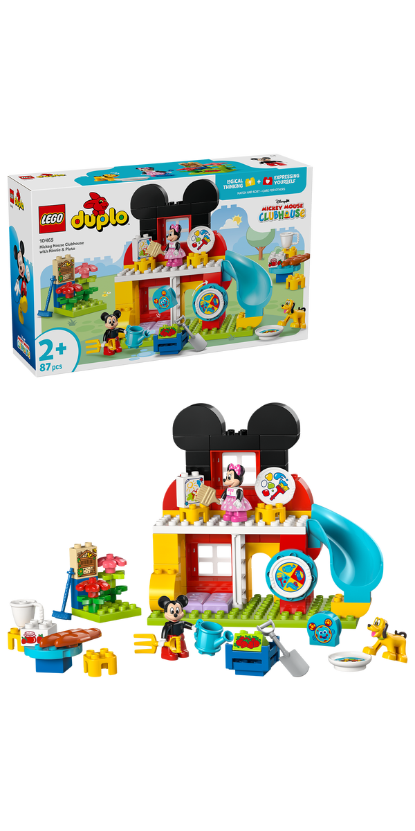 LEGO® DUPLO® │Disney Musse Piggs klubbhus med Mimmi och Pluto 10465