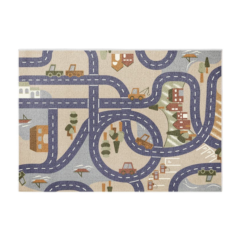 REBEL ROADS Scanroads leksaksmatta 95x133cm