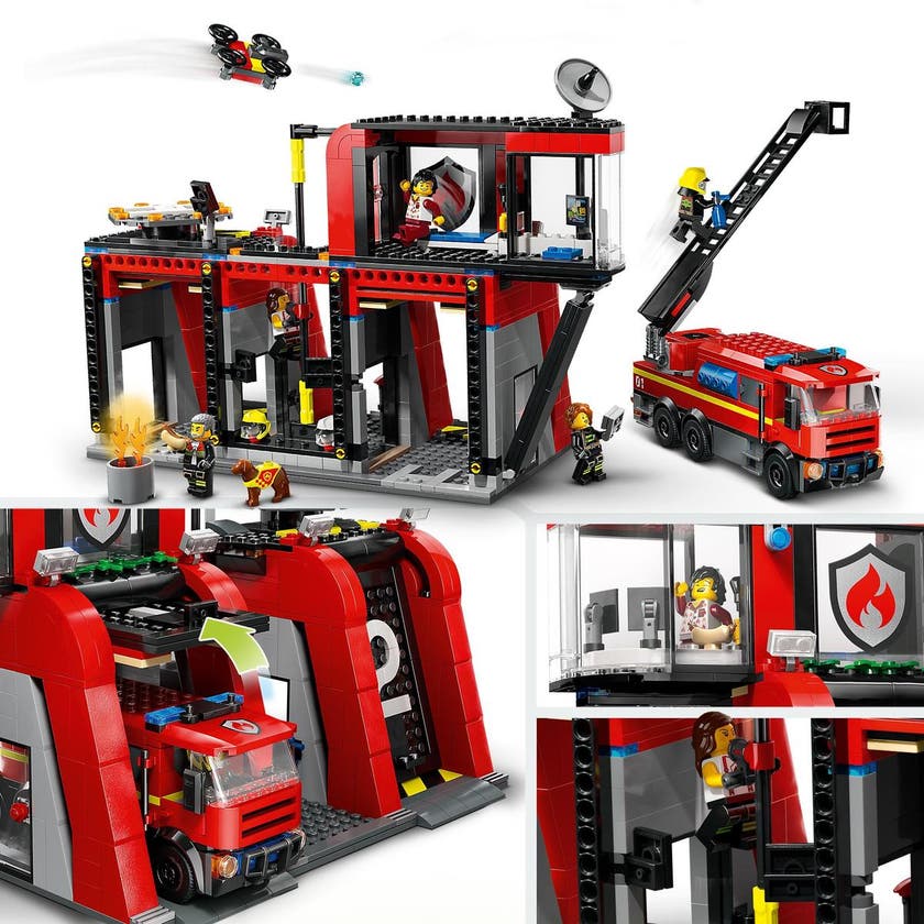 LEGO City 60414, Brandstation med brandbil