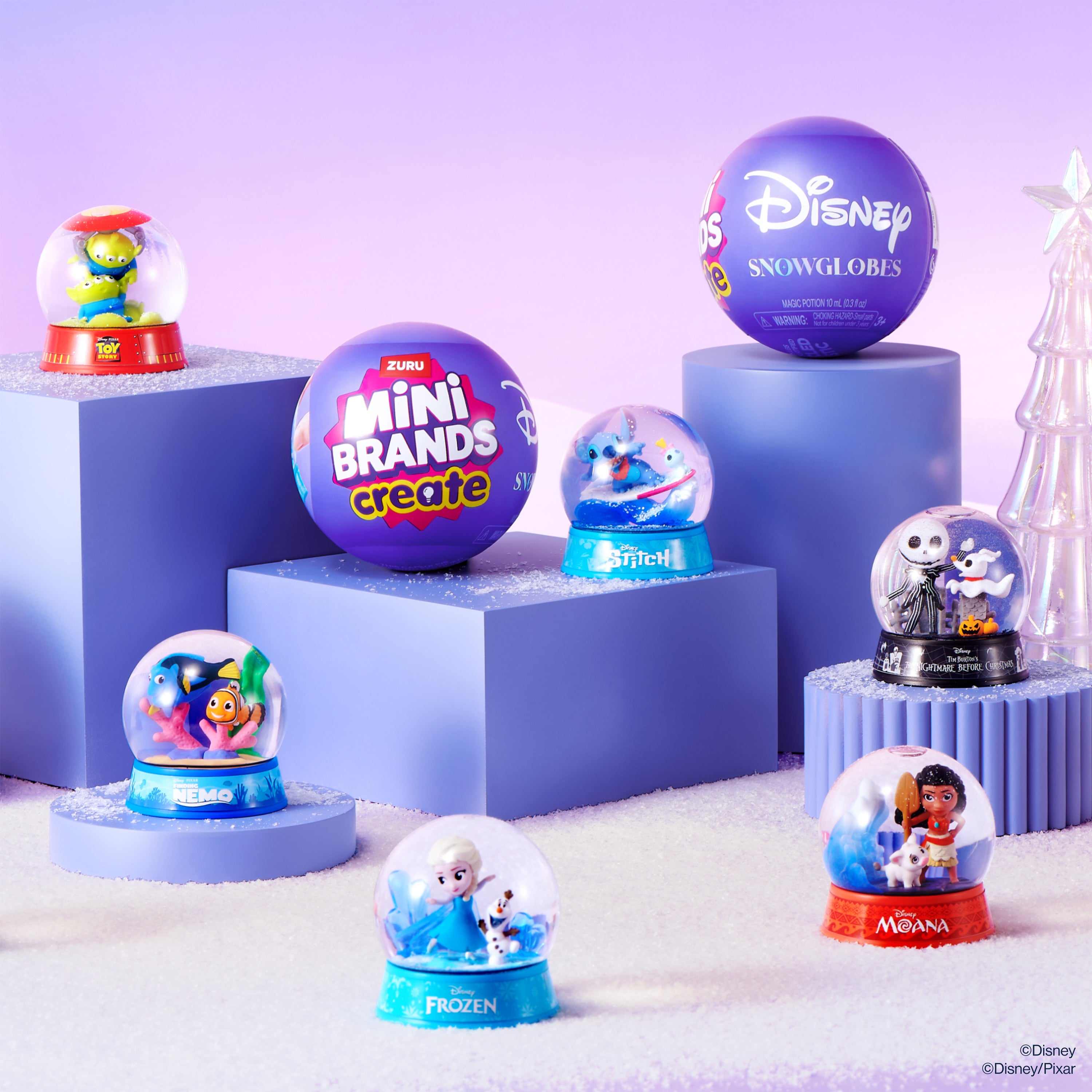 Mini Brands Snöglobar Disney Serie 1
