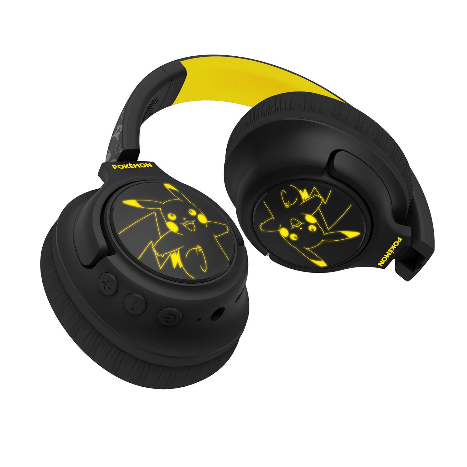 Pokémon Pikachu trådlösa hörlurar med LED-ljus