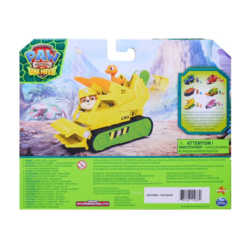 Paw Patrol Movie 3 Dino-fordon Rubble