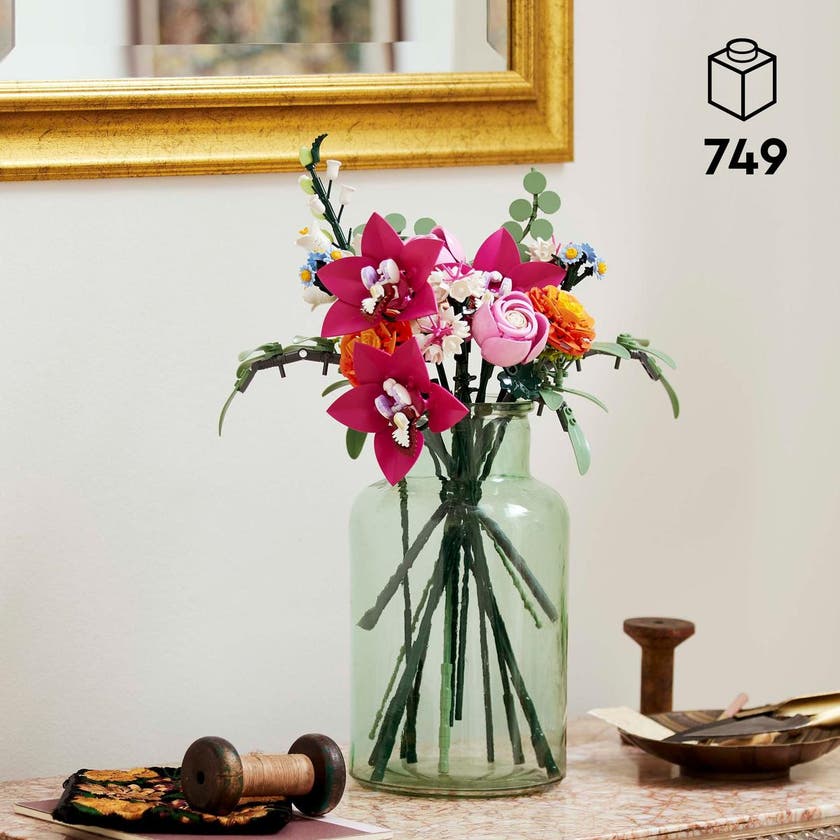 LEGO® Botanicals Vacker rosa blombukett 10342