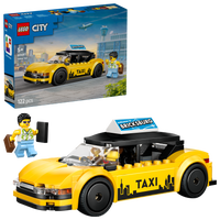 LEGO® City Gul taxi – Modellbilsset med 2 minifigurer 60487