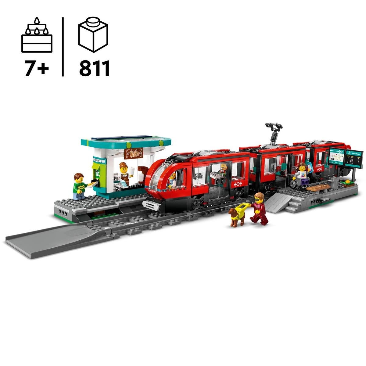 LEGO City 60423, Spårvagn och station