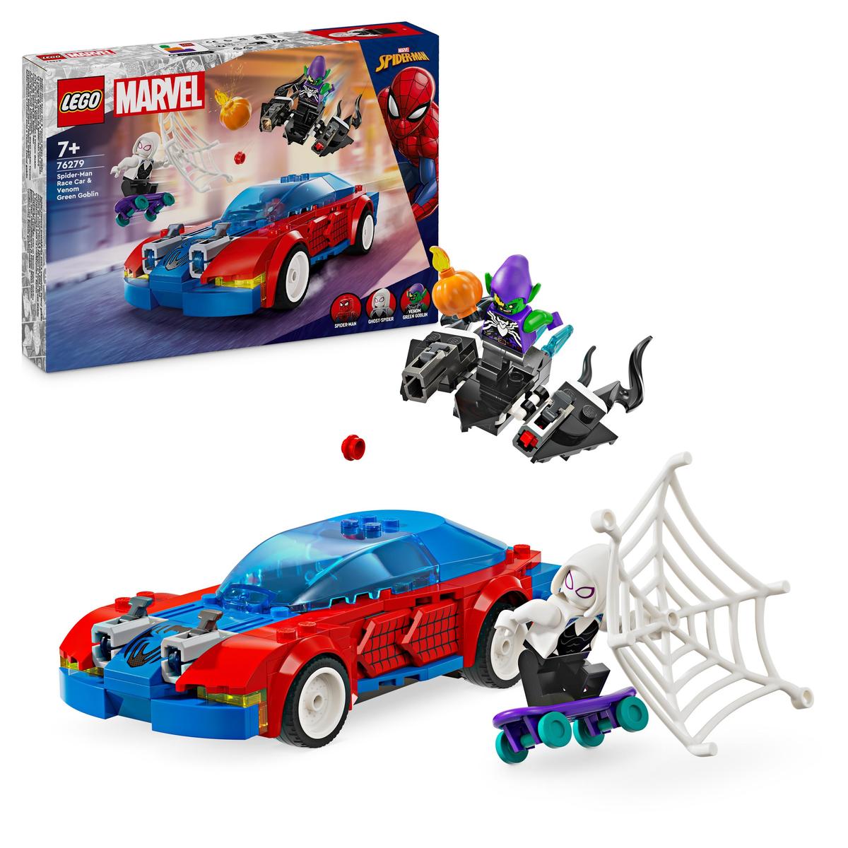 LEGO Marvel 76279, Spider-Mans racerbil & Venom Green Goblin