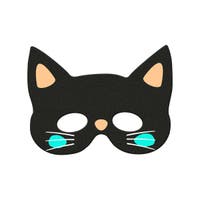 Halloween, Half Mask Cat Felt