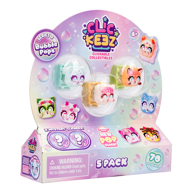 Clickeez Klickbar Fidget-Nyckelring 5 Figurer