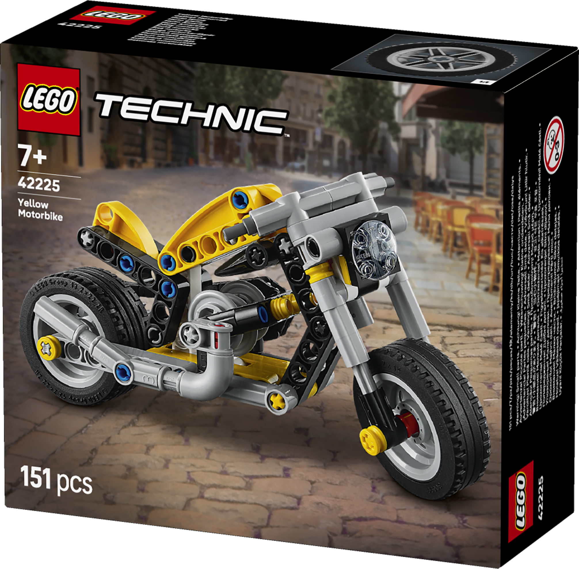 LEGO® Technic Gul motorcykel Bygg- och lekset 42225