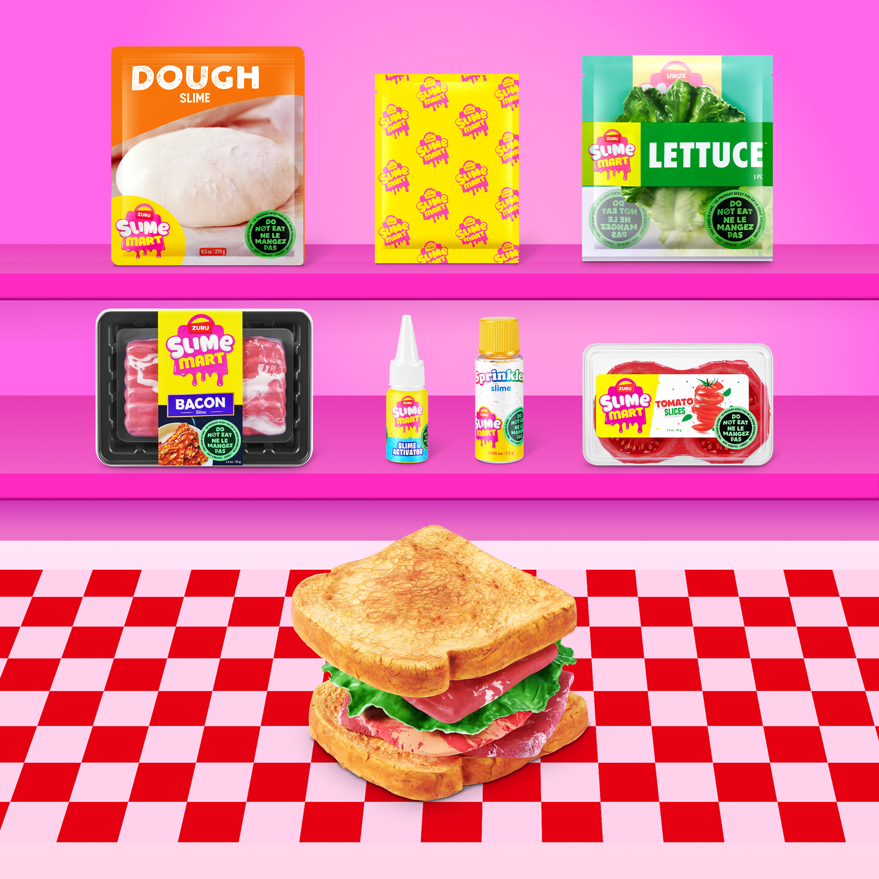 Slime mart – skapa realistisk mat av klämbart slime