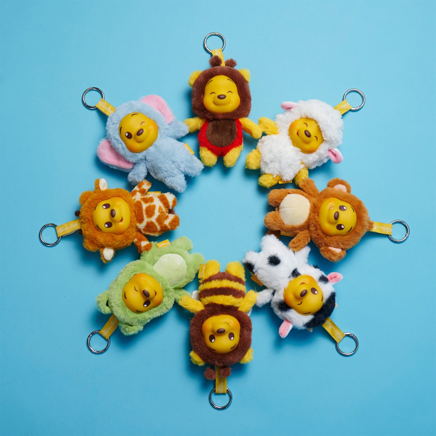 Disney YuYus nyckelring Mystery Plush Nalle Puh 12 cm