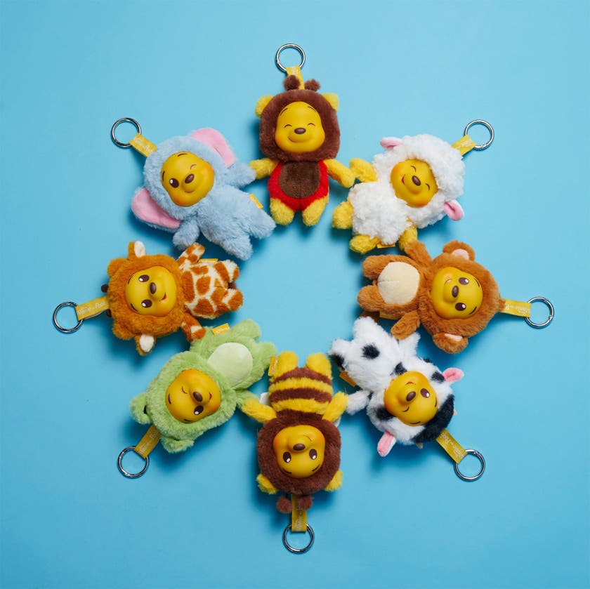 Disney YuYus nyckelring Mystery Plush Nalle Puh 12 cm