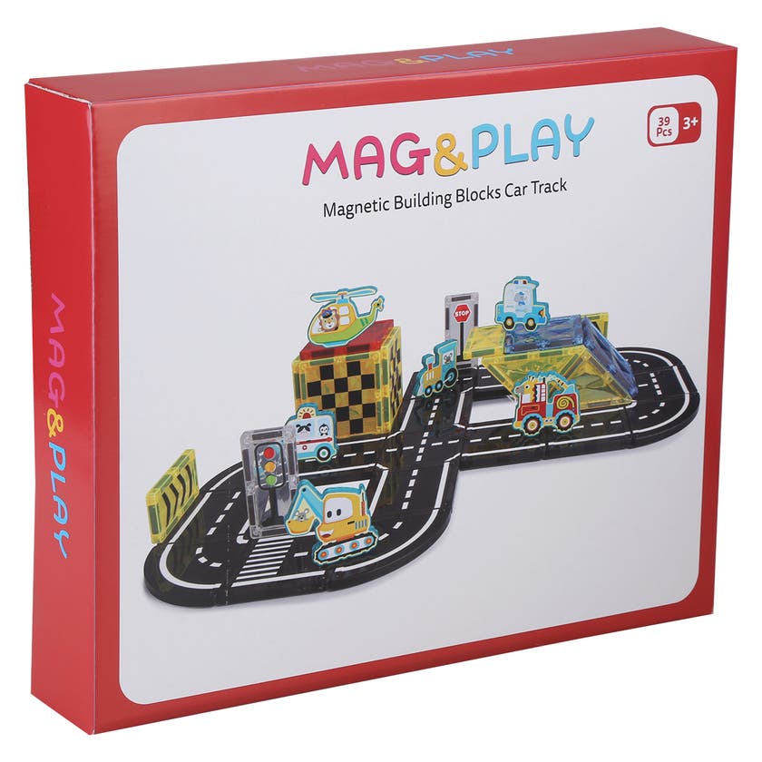 Mag&Play Building Blocks bilbana 39 delar