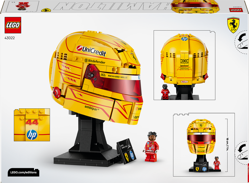 LEGO® Editions Scuderia Ferrari HP Lewis Hamilton hjälm 43022