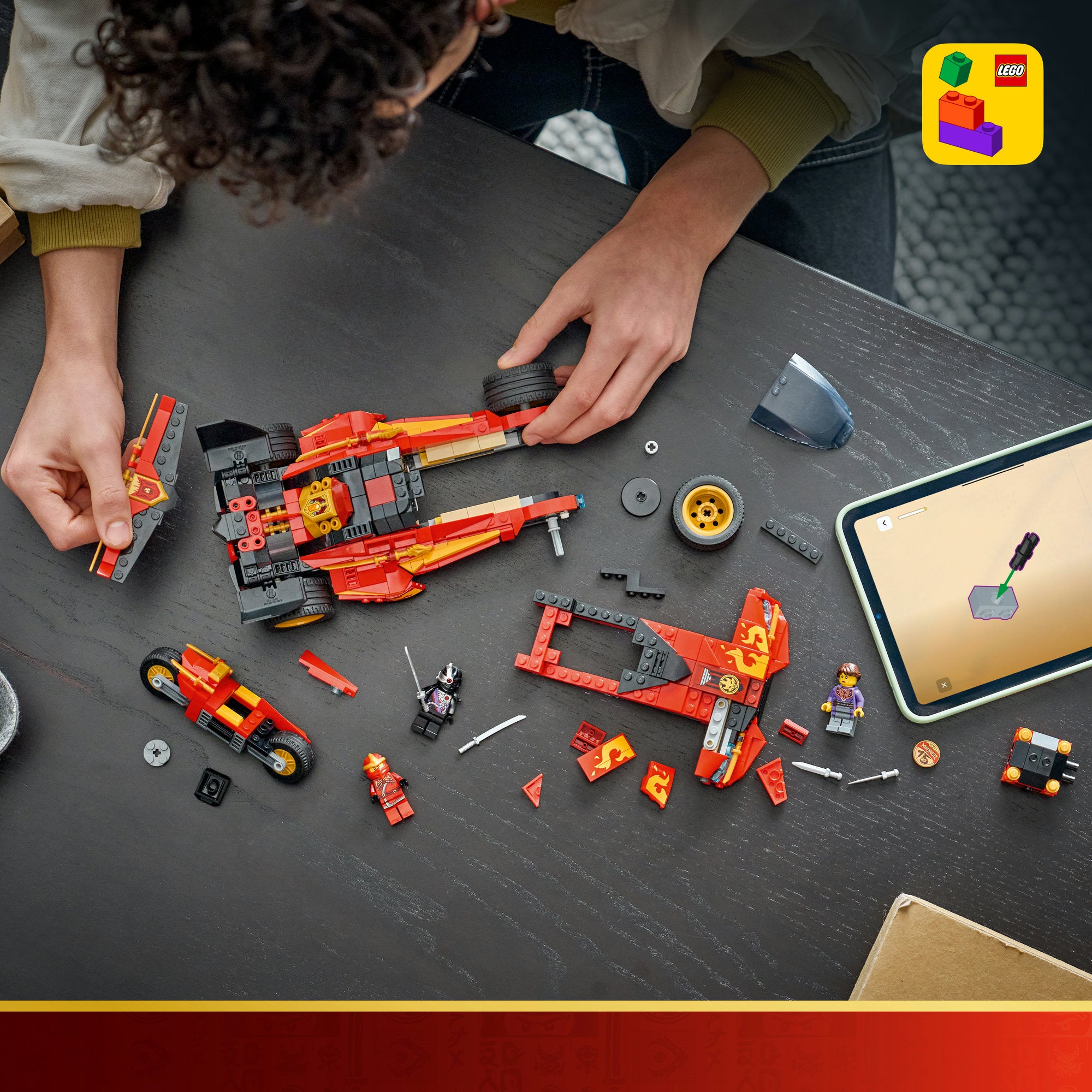 LEGO® NINJAGO® 15-årsjubileum – X-1 Ninjamobil – Byggset från tv-serien med 3 minifigurer – 71867